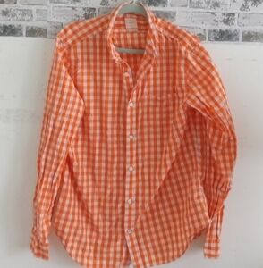 GAP Orange Checkered Shirt